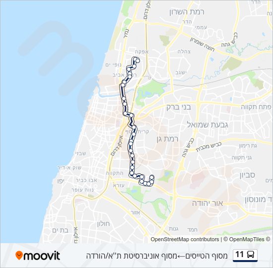 11 Bus Line Map