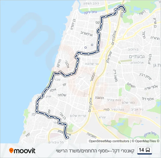 14 Bus Line Map