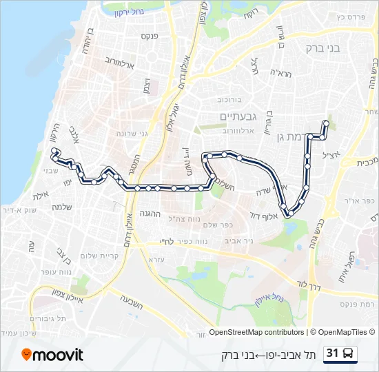 31 Bus Line Map