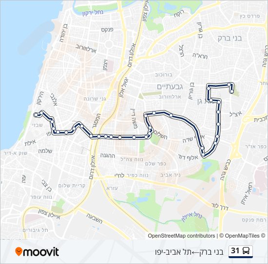 31 bus Line Map