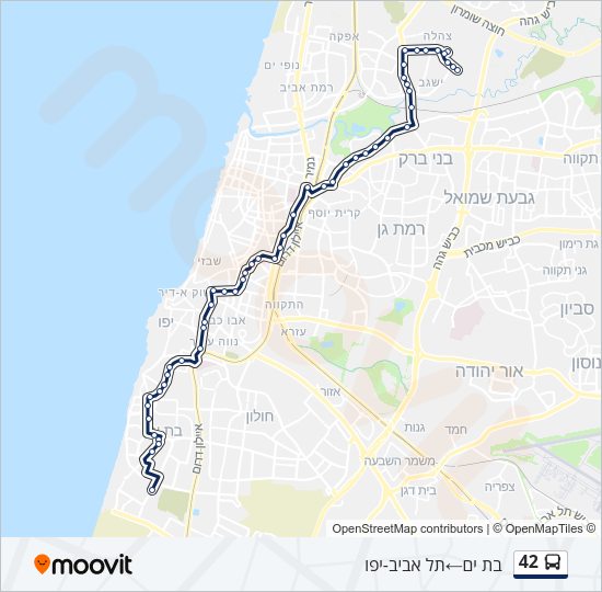 42 Bus Line Map