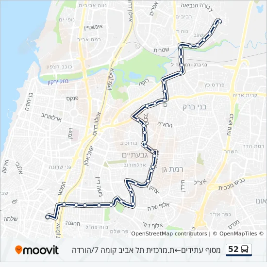 52 Bus Line Map