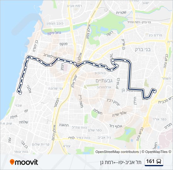 161 Bus Line Map