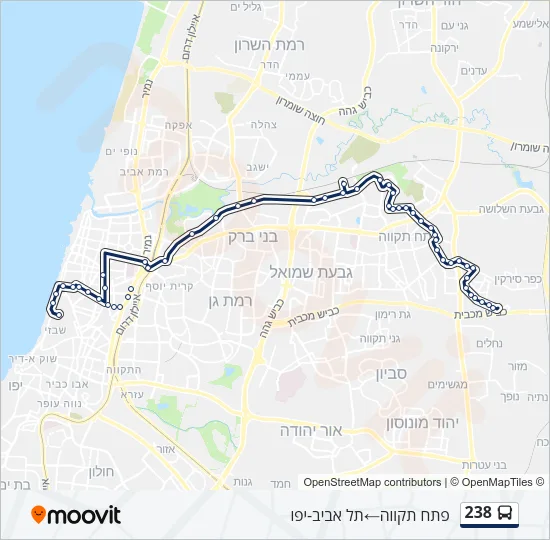 238 Bus Line Map