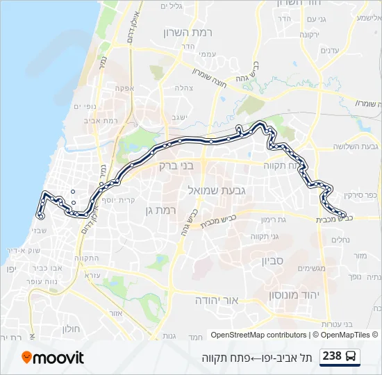 238 Bus Line Map