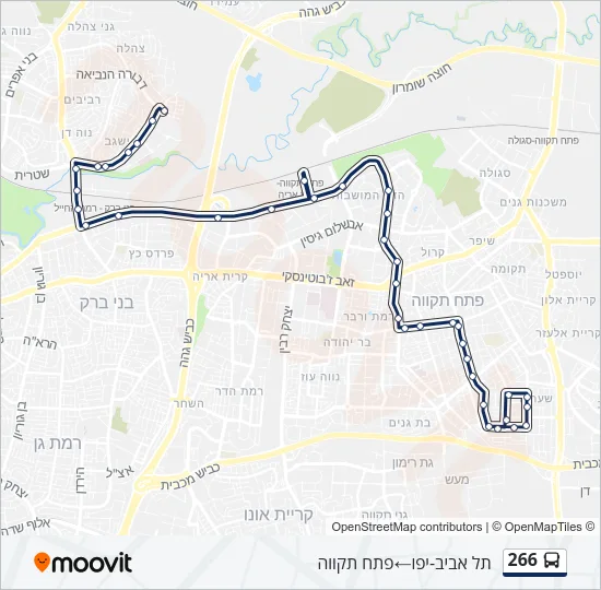 266 Bus Line Map