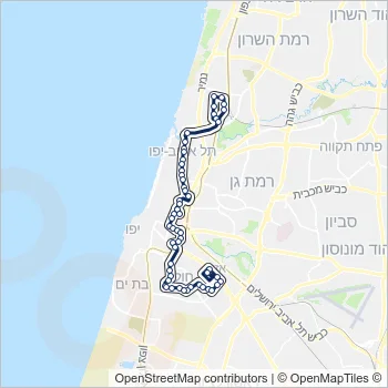 289 Bus Line Map