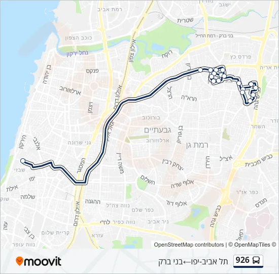 926 Bus Line Map