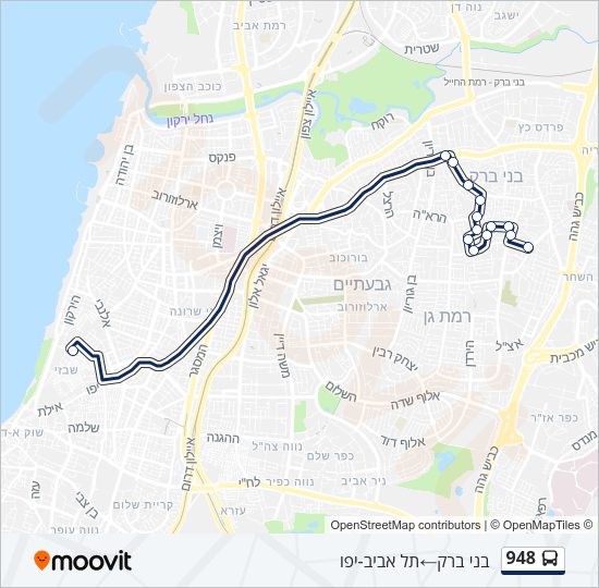 948 Bus Line Map