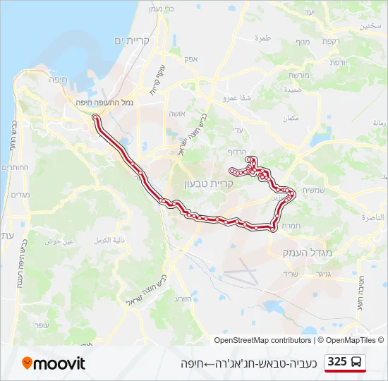 325 Bus Line Map