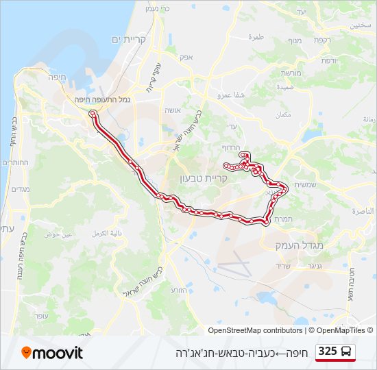 325 Bus Line Map