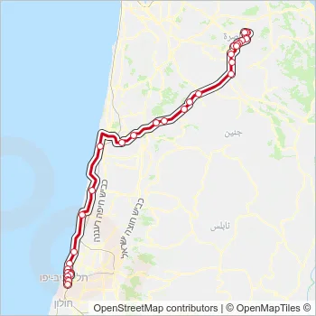 833 Bus Line Map
