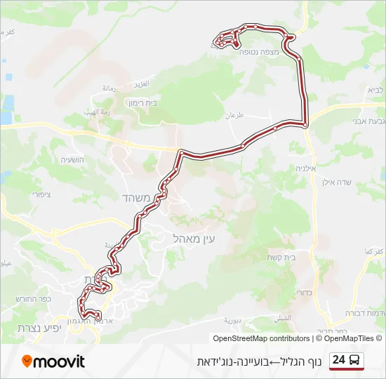 24 Bus Line Map