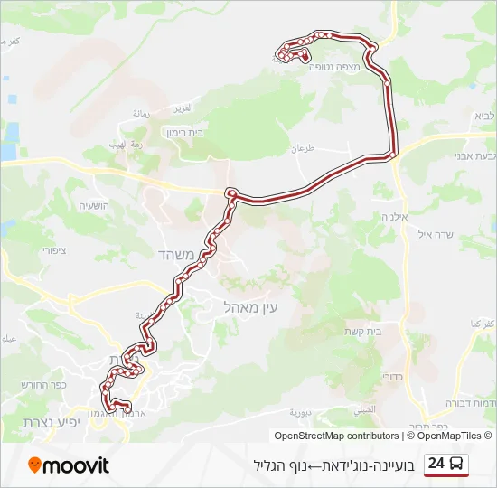 24 Bus Line Map