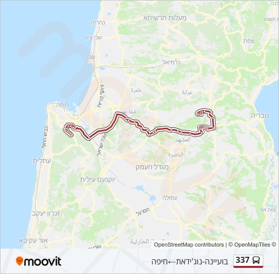 337 Bus Line Map