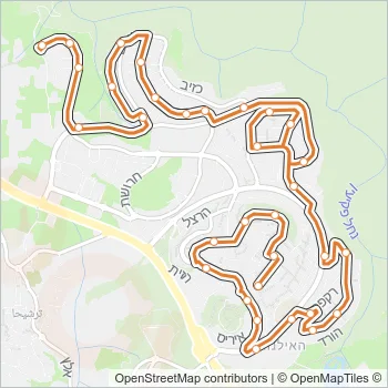 1 Bus Line Map
