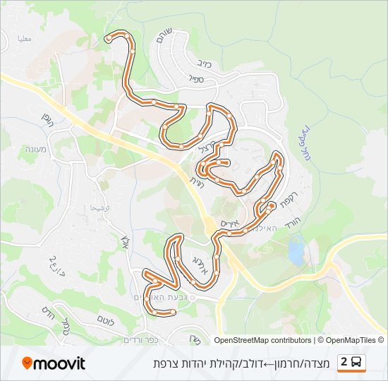 2 bus Line Map