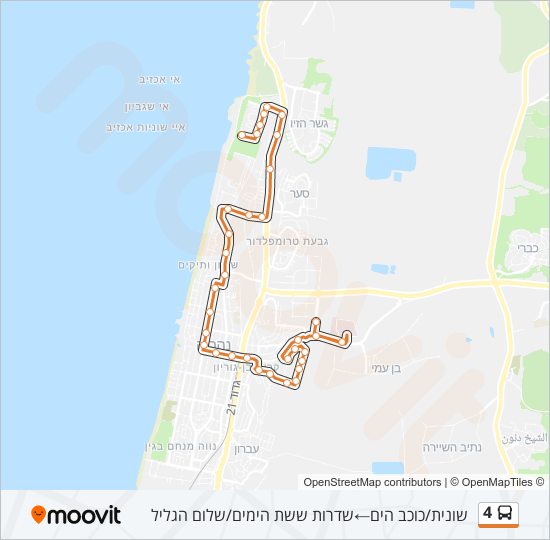 4 bus Line Map