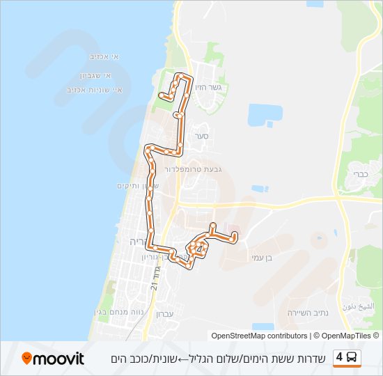4 Bus Line Map