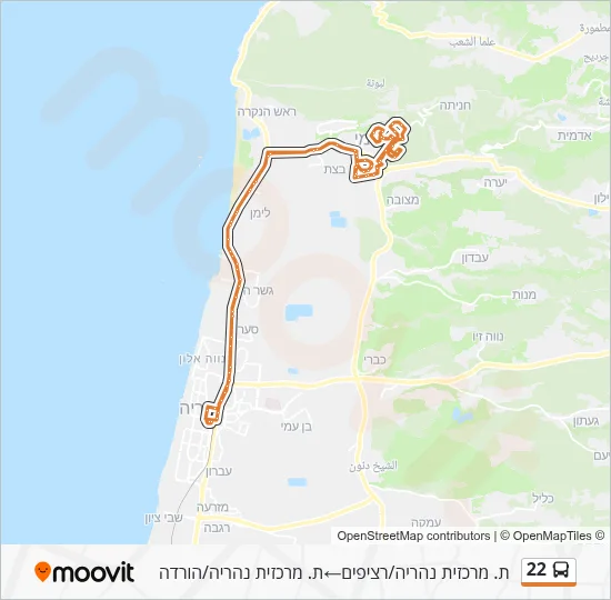 22 Bus Line Map