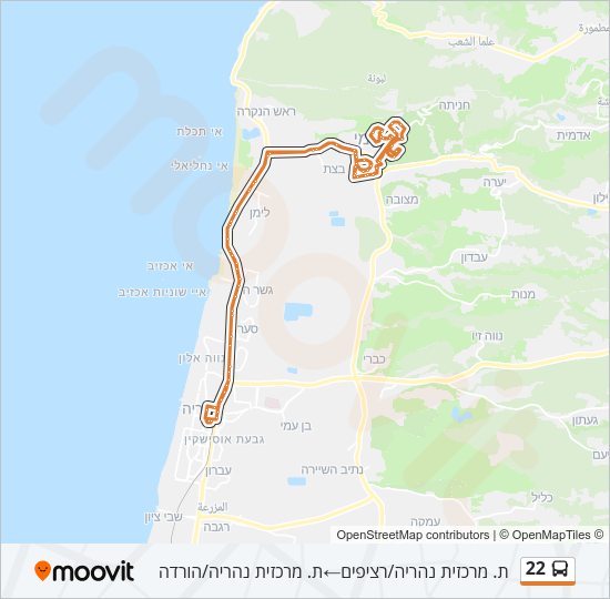 22 Bus Line Map