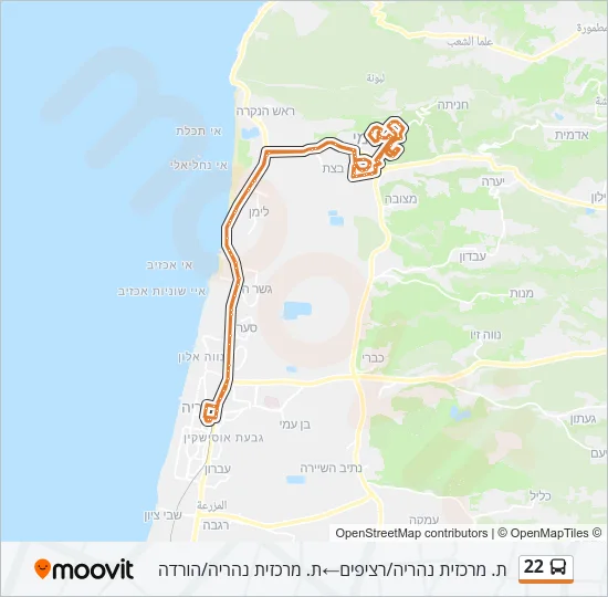 22 Bus Line Map