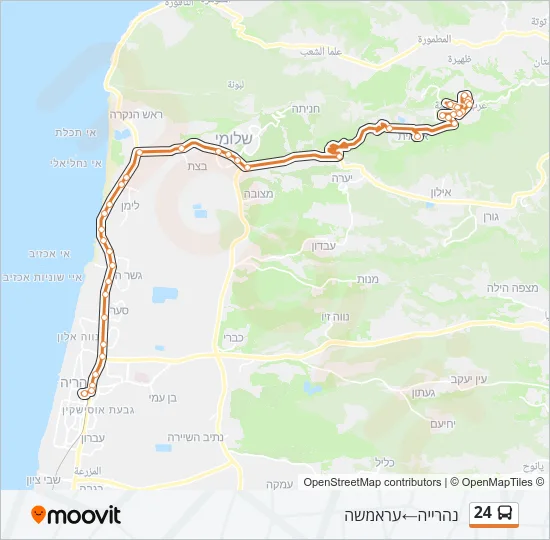 24 Bus Line Map