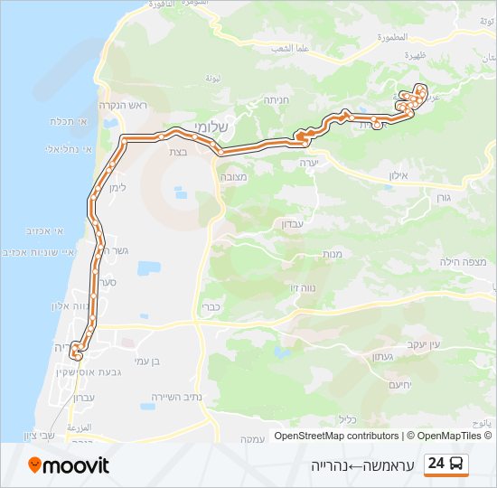 24 Bus Line Map