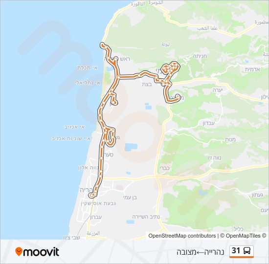 31 Bus Line Map