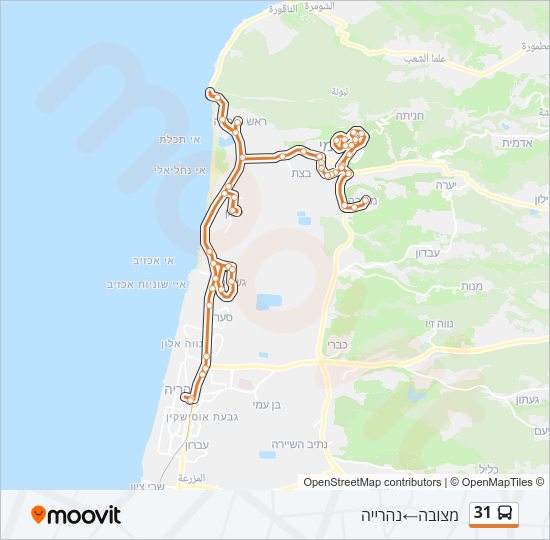 31 Bus Line Map