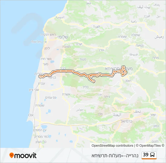 39 Bus Line Map