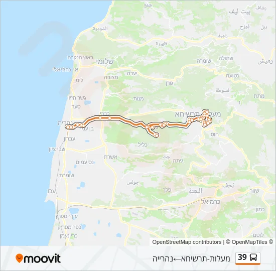39 Bus Line Map