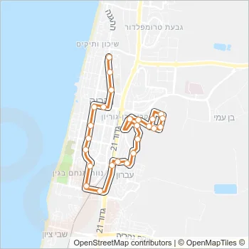 62 Bus Line Map