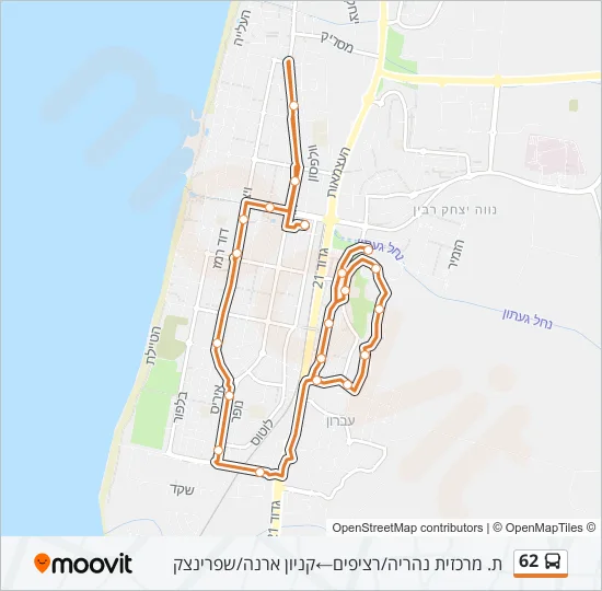 Автобус 62: карта маршрута