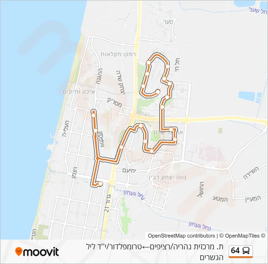 64 Bus Line Map