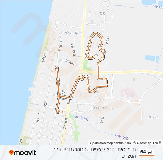 64 Bus Line Map