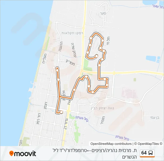 64 Bus Line Map