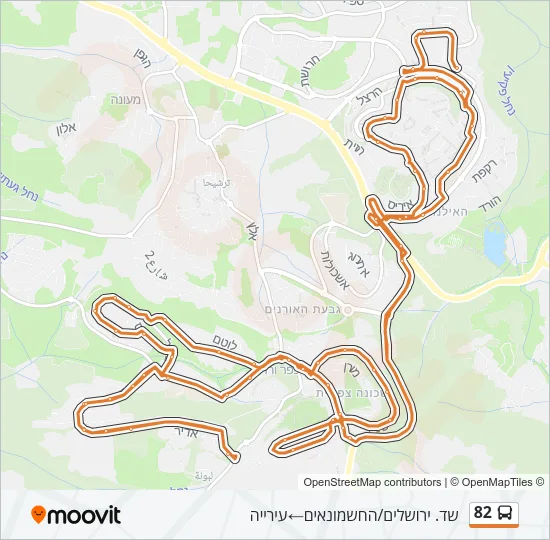 Автобус 82: карта маршрута