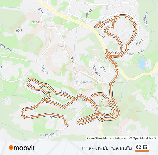 82 Bus Line Map