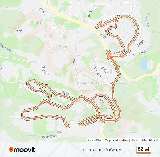 82 Bus Line Map