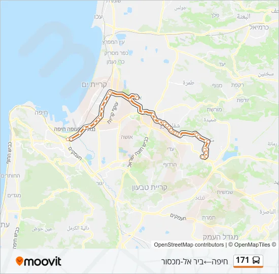 171 Bus Line Map