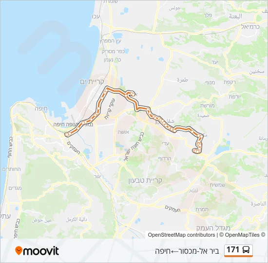 171 Bus Line Map