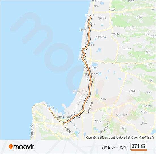 271 Bus Line Map
