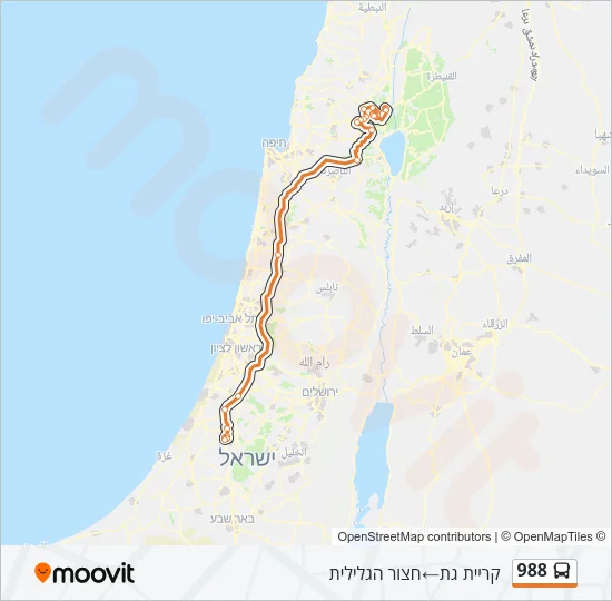 988 Bus Line Map
