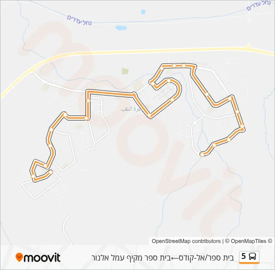 5 Bus Line Map