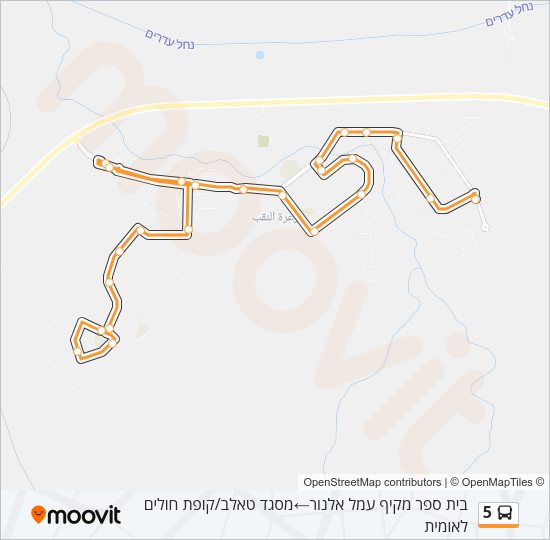 5 Bus Line Map
