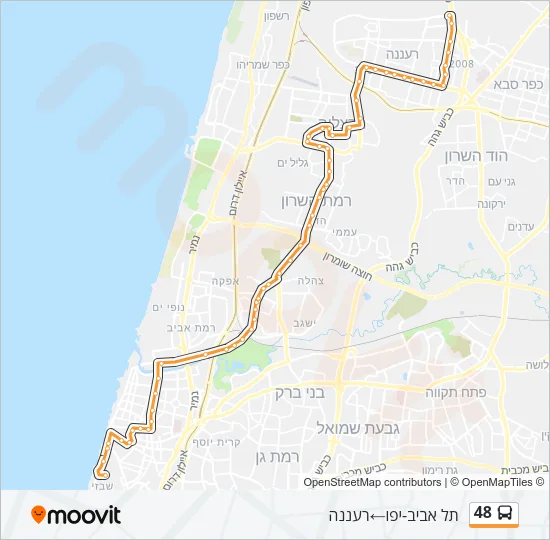 48 Bus Line Map