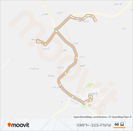 66 bus Line Map