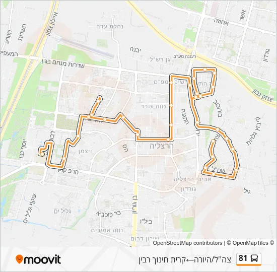 81 Bus Line Map