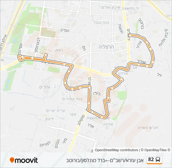 Автобус 82: карта маршрута